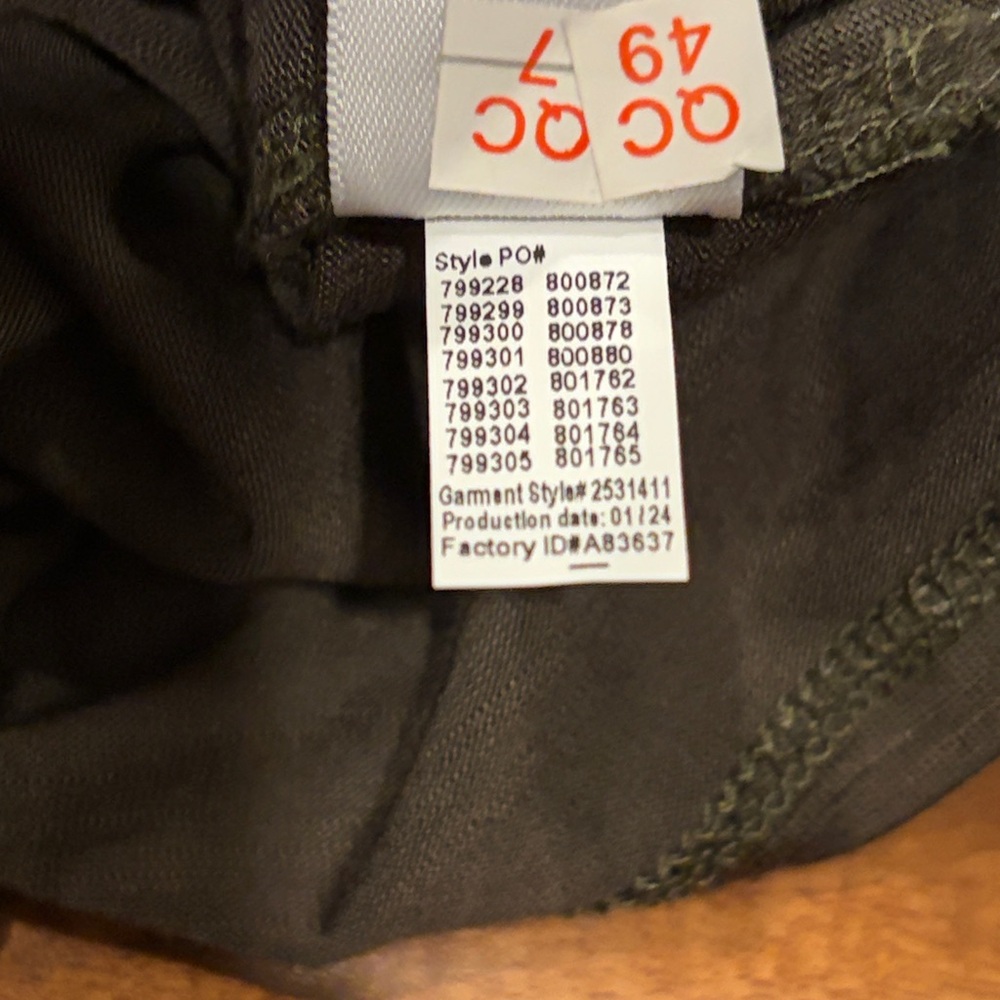 Maurices Olive Crochet Tank Top, Size Large - Picture 7 of 8